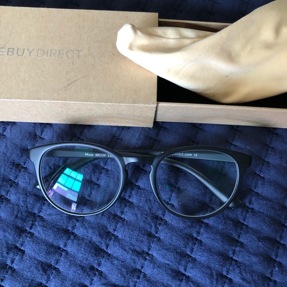 Slate Gray Glasses Frames - Picture 3 of 4